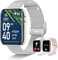 Betatree Smartwatch Damen Herren Anrufe und Antwort/WhatsApp, 1,85 Zoll Digitale Sportuhr Fitness Stoppuhr Schrittzähler 19 Sport Android iOS Smart Watch mit Schlaf/Herzfrequenzmesser