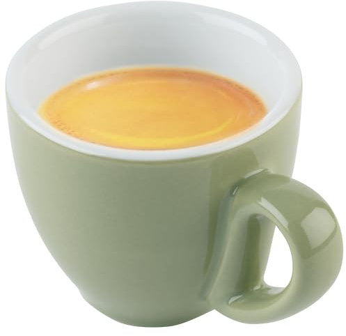 APS 16001 Taza de café (6 cm de diámetro, 5,5 cm de altura, 80 ml), color verde