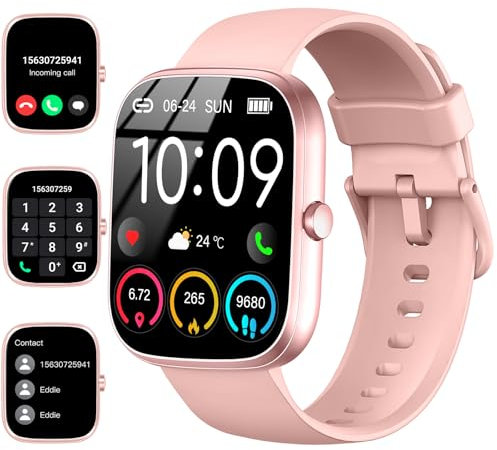 Smart Watch for Men Women Answer/Make Calls, 1.91 Fitness Watch with Heart Rate Sleep Monitor, Step Counter Fitness Tracker, 110+ Sports Activity Trackers IP68 Waterproof Smartwatches for Android IOS