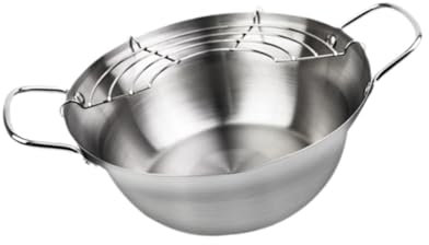 Folpus Fry Pot Papas Fritas Olla para Freír para Aros de Cebolla Pollo Frito para Freír