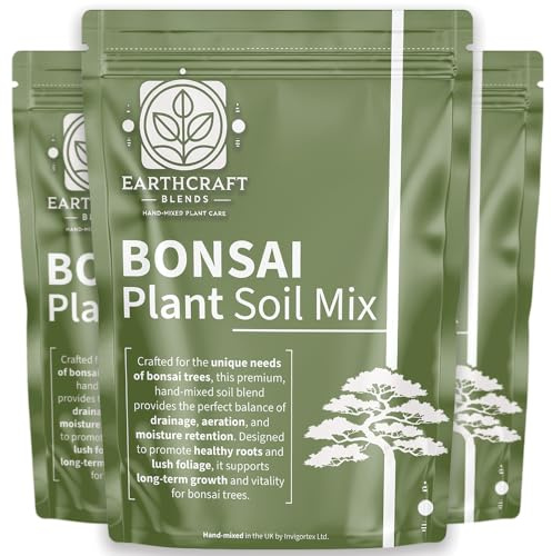 Bonsai Soil Mix – Hand-Mixed Fast-Draining Potting Blend for Healthy Bonsai Trees – Supports Strong Roots - Ideal for Indoor & Outdoor Bonsai (1L, 2L, 3L, 5L, 10L, 20L, 30L) (10 Litre)