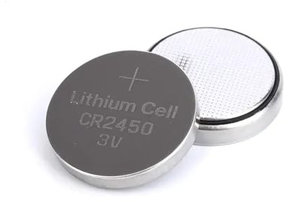 2 stycken Longlife-batterier CR2450 primär knappcell för digitala parkeringsskivor | upp till 5 års livslängd | 560 mAh effekt