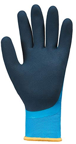 (12 Paar) teXXor Handschuhe Nylon-Winterhandschuhe Latex 12 x blau/dunkelblau XL/10