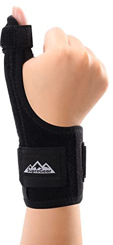 supregear Reversible Daumenbandage, Daumenorthese für Rechts & Links, Daumenschiene, Orthese Daumensattelgelenk für Sehnenscheidenentzündung, Arthritis, Karpaltunnelsyndrom, Triggerdaumen
