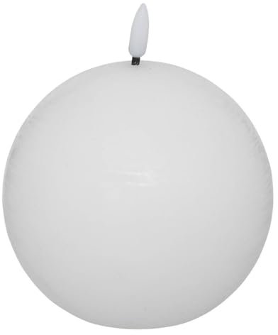 Atmosphera - Bougie boule led molia d.10cm blanc