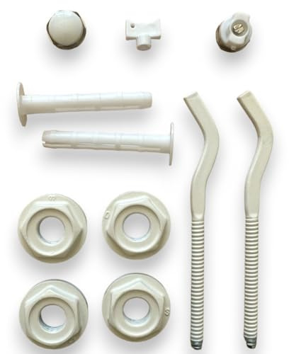 HM | Kit radiatore bianco 1/2 | Completo di mensole e tasselli, riduzioni 1x3/8 e 1/2, valvolina di sfiato | Per radiatori in alluminio e ghisa, installazione facile