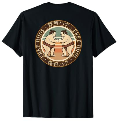 Backprint Sumo-Wrestling Martial Arts Sumotori Wrestler-Sumo T-Shirt