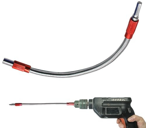 Soporte hexagonal para brocas, extensión de broca flexible de vástago exagonal de 11.8 pulgadas, accesorio extensor de taladro de eje flexible para extensión de brocas, brocas de extensión de eje de