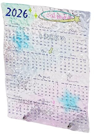 Calendario da tavolo 2026, in acrilico trasparente, calendario familiare di 12 per casa, scuola, stanza, studio, pianificazione, pianificazione, organizzazione, vita quotidiana, esposizione sulla