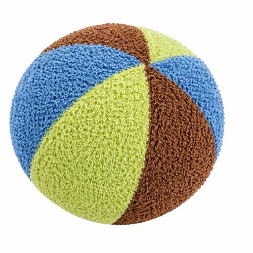 Efie Palla con sonaglio, piccola, giocattolo per bambini in cotone biologico, morbida palla con sonaglio, priva di sostanze nocive e sostenibile, 100% made in Germany