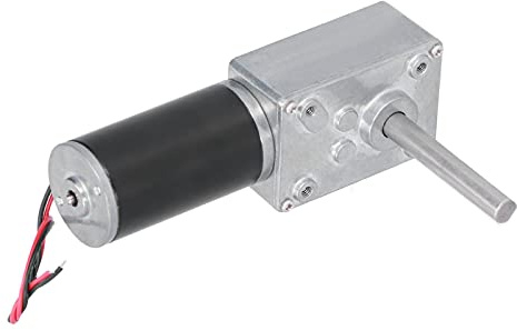 Stylebest Snäckväxelmotor Högt Vridmoment Minivarvtalsreduktion Elektrisk Växellåda för Industriell Drivenhet Stålmaterial 1 Enhet (DC24V 16 RPM)