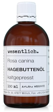Olio di rosa canina da 100 ml, 100% puro olio (rosa Mosqueta) di wesentlich.