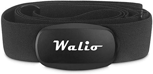 WALIO Pulse - Banda torácica con Sensor de Frecuencia Cardiaca Monitor Conexión Inalámbrico Ant+/2.4G y Bluetooth 4.0. Ciclismo,Running,Gimnasia,aeróbica.. Resistencia IPX7