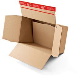 SCATOLE TRASLOCO 20 PZ CM. 40X30X H 30 CARTONE AVANA ONDA SINGOLA FONDO AUTOMONTANTE NON SERVE NASTRO ADESIVO PER CHIUDERE LA SCATOLA