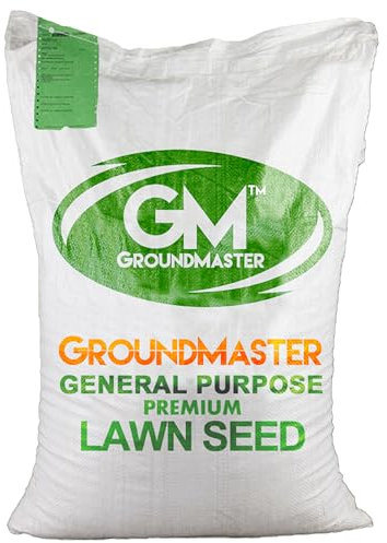 Semences de Gazon Pousse Ultra Rapide GroundMaster - Pelouse A Semer, Idéal pour Jardin, Jeux et Sport - Graines Gazon Polyvalentes - Résistant à la Sécheresse - (1 kg = 30 m²)