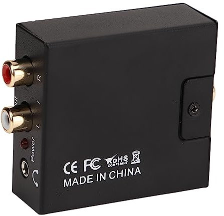 Tbest Convertidor de Audio Digital a Analógico, Convertidor de Sonido Digital a Analógico Convertidor de Audio Digital a Analógico Reducción de Ruido Adaptador de Sonido Digital sin