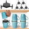 6Pcs Coffee Mug Holder, Stackable Coffee Cup Organizer, Adjustable Drinkware Stacker Organizer, Reusable Kitchen Cup Storage Organizer for Cupboard Space Saver