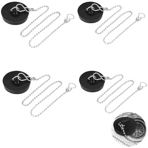 4 Stück Abflussstopfen,Badewannenstöpsel für 40 cmWasserspeicherung und Entwässerung in Waschbecken wie Bädern Küchen Waschräumen usw,Waschbeckenstöpsel Abflussstopfen Stöpsel waschbecken