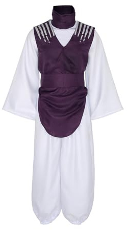 Zhongkaihua Choso - Disfraz de cosplay de estilo urbano, pantalones de hip hop, ropa de yoga, casual, diario, traje blanco, disfraz de Halloween, disfraz de cómic con juego de rol, conjunto completo