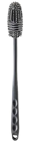 Flaschenbürste,Flaschenbürste Lang,Lange Reinigungsbürste,Waterdrop Flasche,Flaschenreiniger,Flaschenreiniger Bürste,Flaschenbürste Für Schmale Halsbehälter,Sportflasche Glaswaren(grau)