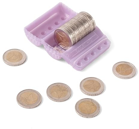 Blistermynt, myntsorterare, myntsorterare, myntsorterare, myntsorterare, myntorganiserare, myntorganisatör, myntfodral, myntfodral, euro och myntfodral, euro (2 euro, paket 100)