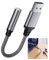 USB to 3.5mm Jack Audio Adapter, External Sound Card USB to Aux Jack Adapter for Headphone and Microphone, Plug and Play DAC Converter Compatible with PC Laptop MacBook PS5 Switch Linux