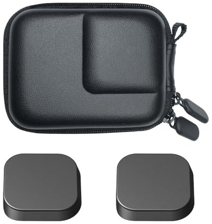 ULBTER Sac Étui Housse pour GoPro Hero 13 Noir + Hero13 Bouchon d'objectif en Caoutchouc Sacs de Rangement