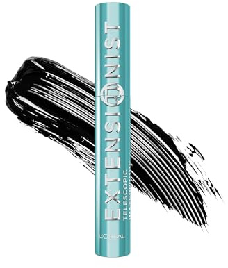L'Oréal Paris Máscara de Pestañas Telescopic Waterproof Extensionist, Negro