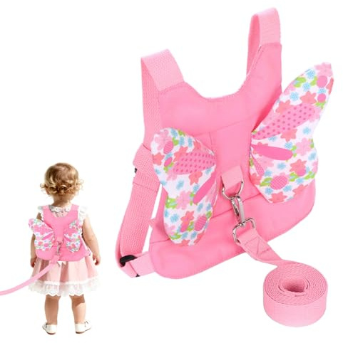 Toddler Reins for Walking 1-3 Years, 1 Pcs Pink Baby Reins for 1 Year Old, Baby Rein, Suitable Toddlers Aged 1-3 Years (Pink)