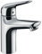 hansgrohe Wasserhahn Novus wassersparende Armatur (Auslauf Höhe 100mm mit CoolStart und Push-Open Ablauf) Chrom