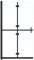 vidaXL Parete per Doccia Walk-in Pieghevole in Vetro ESG 90x190 cm