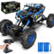 CROBOLL 1:12 Große RC-Autos mit Hebefunktion, 2,4GHz 20km/h ferngesteuertes Auto, Geschenke für Jungen 3 4 5 6 7 8, RC Monster Truck mit 2 Batterien (blau)