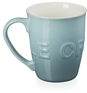 Le Creuset Stoneware 20 oz Extra-Large Logo Coffee Mug, Sea Salt