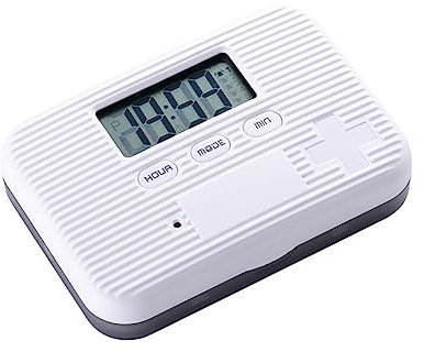 LICHENGTAI Elektronische Tablettenbox mit Alarm, Automatischer Pillendose Tablettenspender Tragbare Reisespeicher Mini Tablettenbox 6 Fächern Medikamentenbox für Vitamin, Fischöl, Medikamente