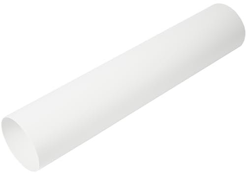 Vent Systems Tubo de ventilación redondo de 100 mm de diámetro – 1,5 m de largo – para conexión de alcantarillado, conducto de escape o conducto de suministro, sistema de calefacción y ventilación.