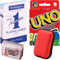 UNO Kartenspiel + Spielkarten mit Reiseetui & Kunststoffkoffer | Kinderspiele, Reisespiele, Kartendeck, Spieleabend, Familienspiele, Mattel
