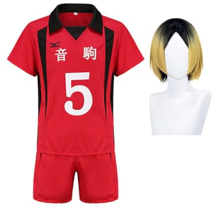 Zhongkaihua Haikyuu Hinata e Kageyama Costume da Cosplay Anime Gioco di Ruolo Maglia Kuroo Tetsurou e Kozume Kenma Cosplay Uniforme da Scuola Superiore Giapponese Pantaloncini da Pallavolo Set di
