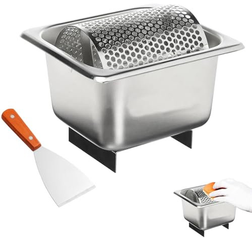 Cintura a rullo per burro con supporto, ruota spalmatrice per burro in acciaio inossidabile, rullo per spalmare il burro in acciaio inossidabile, rotante, distribuisce uniformemente il burro, facile