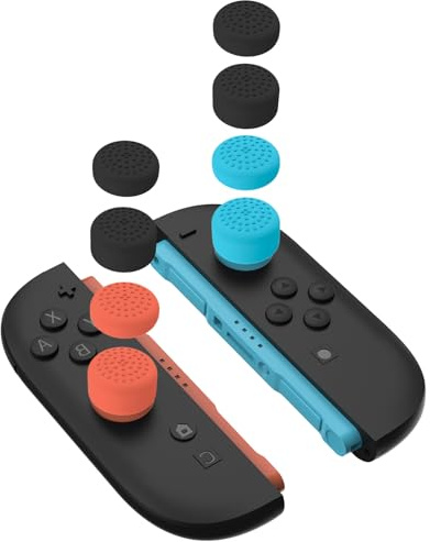 8 Piezas de agarres para el Pulgar compatibles, Tapas de Botones, Juego de Agarre Mejorado para Juegos, Cubierta de Silicona para Joystick, Accesorios cómodos