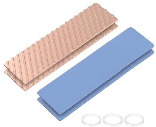 ELUTENG 2 disipadores de calor SSD M.2 unidades 2280 SSD Heat Sink con NVMe SSD Disipador térmico NVMe con 8 bandas de goma negras para PC/PS5 M.2 PCIE NVMe SSD o SSD M.2 SATA