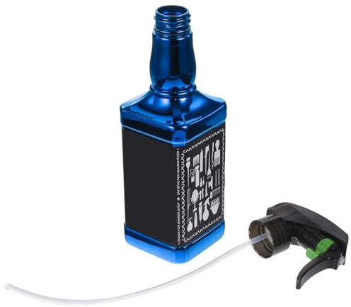 Toyvian Pulverizador de peluquería recargable 500 ml PET azul con boquilla presurizada para distribución uniforme de agua en peluquería y barbería