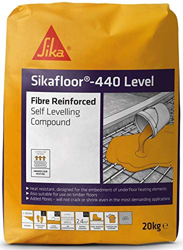 Sika Sikafloor 440 Level Fibre Reinforced Self Levelling Compound, Grey, 20 kg