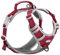 ThinkPet Anti Zug Hundegeschirr mit Griff - Verstellbar, Reflektierend, Atmungsaktiv, Gepolstert (L, Rot)