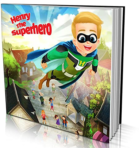 Personalised Storybook by Dinkleboo -The Superhero - for Kids Aged 0 to 8 Years Old - Every Child can be a Superhero in This Super Cute Rhyming Book!