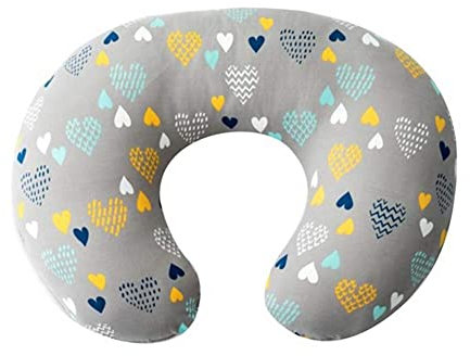 Baby Stillkissenbezug Für Neugeborene U-Förmig Schwangere Stillkissen Ersatzbezug Weich Dehnbar Säuglingskissenbezug Lagerungskissen Kissenbezug Für Mütter Stillen Stillkissen 55x40cm Kissenbezug