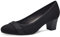Jana Damen Pumps mit Glitzerdetails Vegan, Schwarz (Black), 38 EU