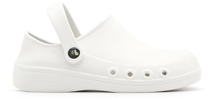 earthinglife Sabots de plantation avec sangle réglable en graphène super doux pour homme et femme, Blanc., 39/40 EU
