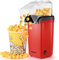 YASHE Popcornmaschine, 1200 W Heißluft Popcorn Maker, Elektrische Popcorn Maschinen, One-Touch-Bedienung, 2 Minuten, Gesund ohne Fett & Öl, Rot