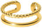 Purelei® Mau Ring Adjustable – Verstellbarer Ring in Gold, Silber und Roségold – Elegantes Design mit gedrehter Optik – Größen S/M und M/L – Hochwertiger Edelstahl (S/M, Gold)