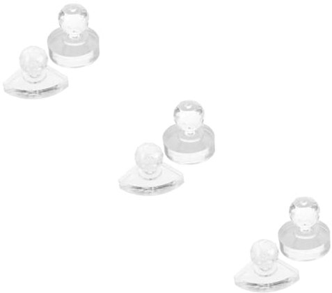 FRCOLOR 6stücke Augenbrauen Presswerkzeug Rundes Werkzeug Für Lose Puder Makeup Reparatur Und Von Lidschatten Und Hochwertige Acrylverarbeitung Transparentes Design
